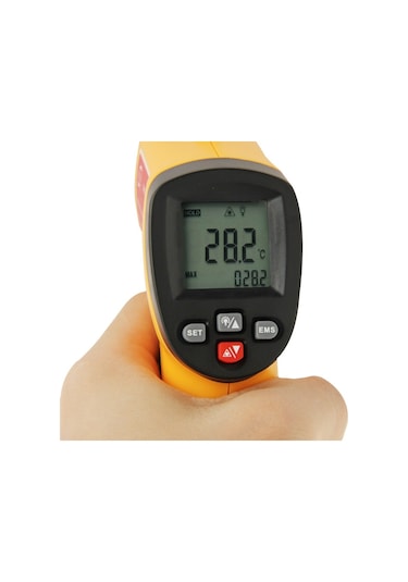 Benetech Gm300e Dijital Lazer Noktalı Kızılötesi Termometre, Sıcaklık Aralığı: -50-420 Santigrat Derece