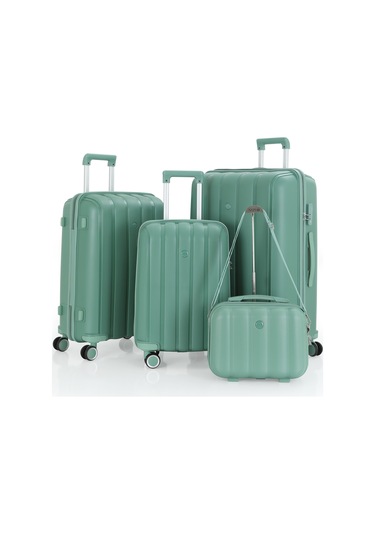 Mçs Polipropilen 4lü Valiz Seti V305 S21yy1000080-set 10426 Su Yeşili