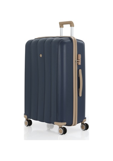 Mçs Polipropilen Valiz V305 75 Cm S18y10003375 11014 Lacivert Şampanya Çok Renkli