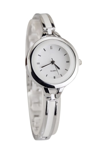 Samdoo Bayanlar İçin Zayıf Bileklik Kordonlu Simli Kol Saati - Zirve Tarz Ve Zarif Tasarım - Gümüş Rengi Silver