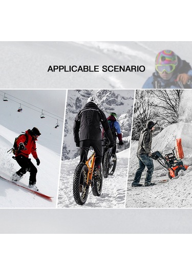 Wezone Rüzgar Geçirmez Termal Kayak Eldivenleri - Kış Sporları İçin Sıcak Tutan Tam Parmaklı Eldivenler Çok Renkli