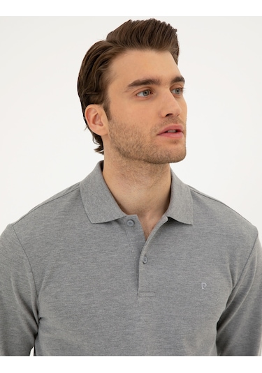 Pierre Cardin Erkek Gri Melanj Sweatshirt 50294438-vr086 Gri Melanj