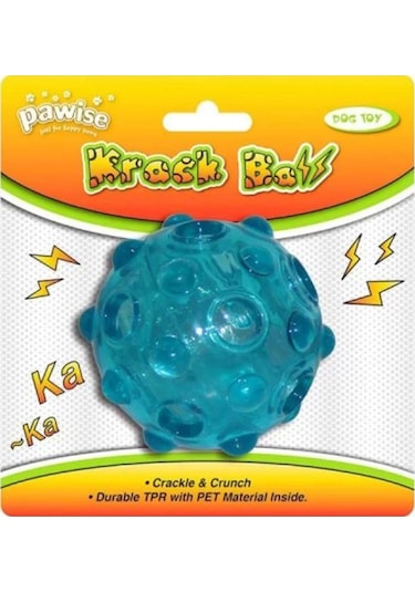 Pawise Krack Ball Köpek Oyun Topu 7.5 CM Çok Renkli
