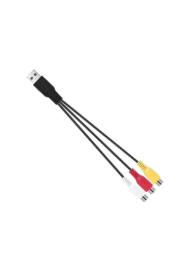 Usb - 3rca Kablosu, Usb Dişi - 3 Rgb Video Av Kompozit Adaptör Dönüştürücü Kablo Kablosu Konnektör Kablosu - Kaiyi