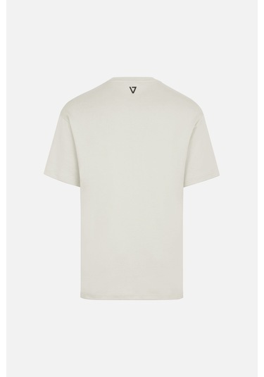 Oversızed Fıt Dreamer Erkek Tshırt Ekru