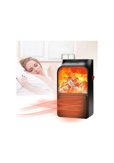 Jialan Jl 3d Alevli Elektrikli Şömine Isıtıcı Ev Fan Isıtıcı 900W