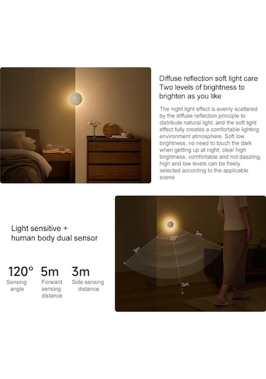 Xiaomi Mijia Gece Lambası 3 Akıllı İndüksiyon Başucu Lambası Diğer