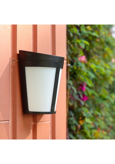 Geeroyoo 6 Led Güneş Enerjili Dış Mekan Yarım Duvar Lambası, Ip65 Su Geçirmez, 1000mah Şarj Edilebilir Pil, Sıcak Beyaz + Renkli Işık Çok Renkli