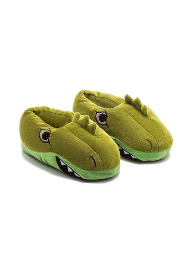 Twigy Dinos-1 Çocuk Hayvanlı Panduf Yeşil 30/38 EE0569 Yeşil