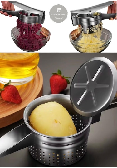 Patates Ezici Patates Püresi Yapıcı Narenciye Sıkıcı Haşlanmış Sebze Ezici Çelik