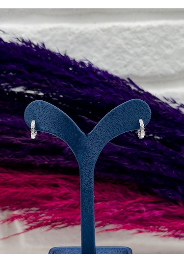 925 Ayar Gümüş Halka Modeli Çocuk Küpesi Zarif Gümüş Küpe Gümüş