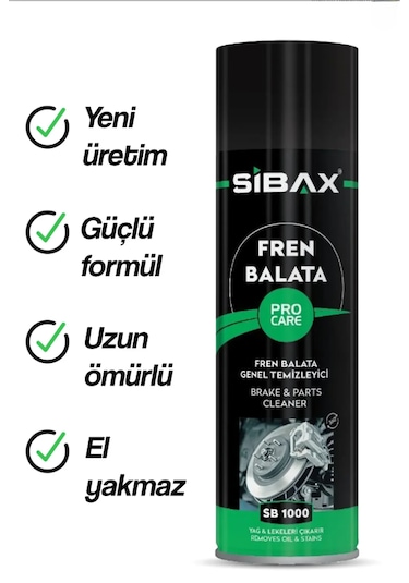Sıbax Fren Balata Genel Temizleyici 500ml Sb1000