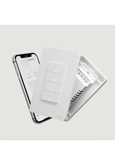 Reedark Tuya Wifi Akıllı Ev Anahtarı - 4 Yollu Beyaz Amerikan Tipi, App İle Uzaktan Kontrol, Zamanlama Ve Ses Komutu Desteği Tuya Wifi