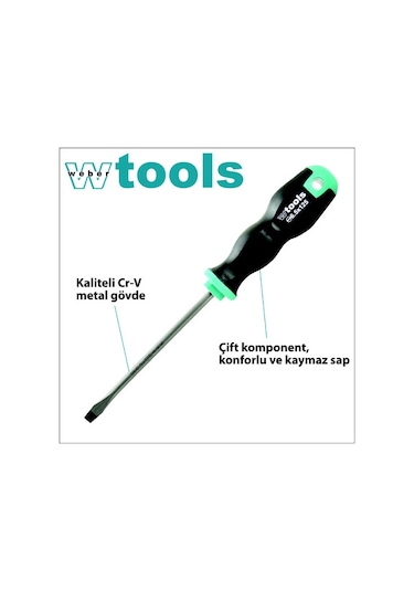 Weber Tools Düz Uçlu Tornavida 65 x 125 MM