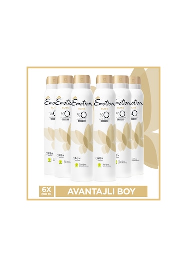 Emotion Bliss Kadın Sprey Deodorant 6 x 200 ML