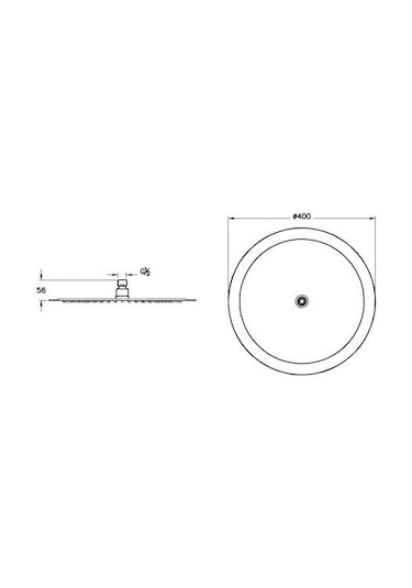 Artema Lite Lc Duş Başlığı 400 Mm Altın A4564623 Altın