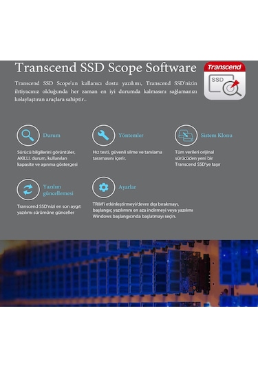 Transcend TS2TMTE400S 2 TB M.2 2242 PCIE Gen 3x4 Nvme 3D TLC SSD Hard Disk