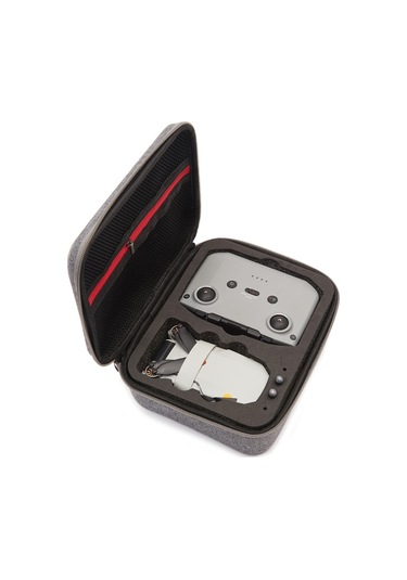 Maiyame Djı Mini 2 İçin Siyah Dış Kabuk Kırmızı İç Dolgu Taşınabilir Çantası - Su Geçirmez, Basınç Dayanıklı, Kumanda, 3 Pil Ve Aksesuarları Saklar