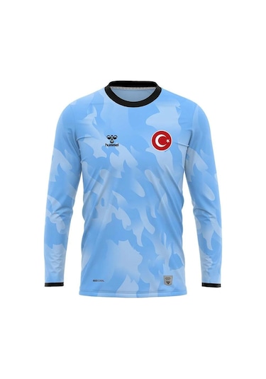 Hummel Elegance Milli Takım Kaleci Forma Takımı Buz Mavi