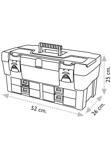 Super Bag Asr-2055 20 İnç Takım Çantası - Plastik Kilitli