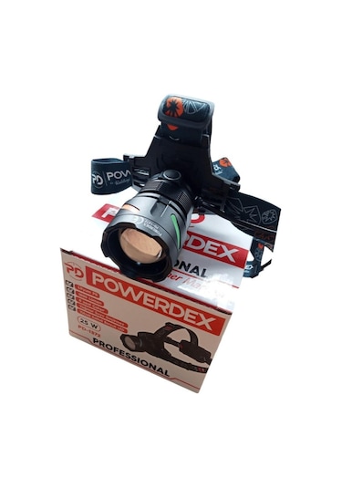 Powerdex 25w 1800 Lümen Şarj Edilebilir Kafa Lambası Pd-1372 Siyah