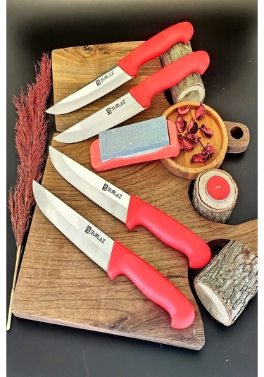 Sürmene Sürlaz Kırmızı Şef Serisi Standlı Bileme Taşı