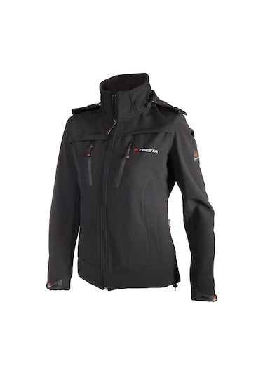 Cresta Outdoor Kapüşonlu Kadın Su Geçimrmez Softshell Ceket