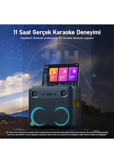 Ikarao Break X2 300 W 10" Taşınabilir Karaoke Bluetooth Hoparlör Seti