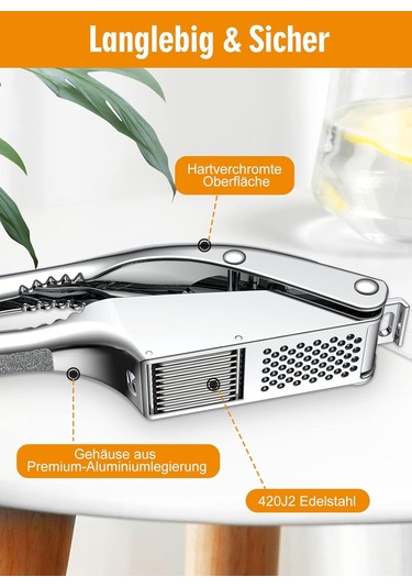 Sarımsak Presi Dayanıklı 2'si 1 Arada Sarımsak Kesici Sarımsak Soyucu Diğer