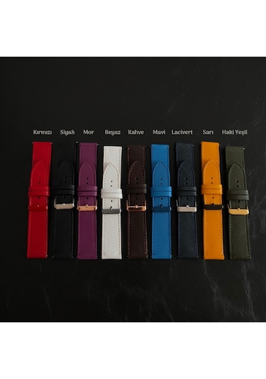 Vagave Samsung Uyumlu Active / Watch / Gear 20 Mm / 22 Mm Deri Kordon (497125572)