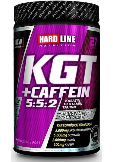 Hardline Kgt + Caffein 5:5:2 1000 G Creatine Glutamine Taurine Limon
