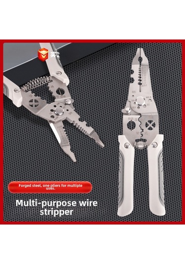 Geeksen Endüstriyel Manuel Elektrikli Tel Soyucu: Çok İşlevli, Tel Soyma-bükme-basma Aracı 092b Dış Yaylı