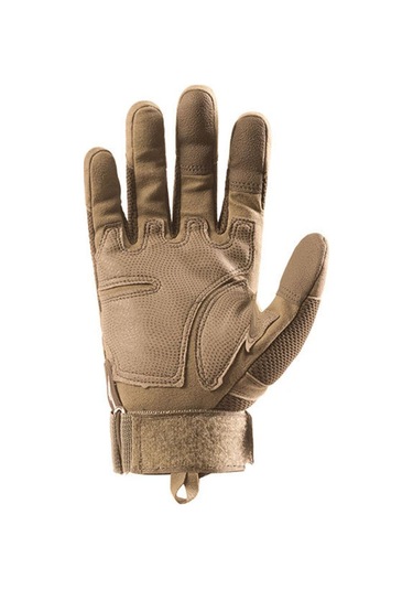 Single Sword Eklem Koruyucu Tam Parmak Motorcu Ve Bisiklet Eldiveni L-bej