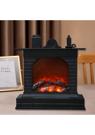 Dekoratif Led Işıklı Şömine Usbli -452 Renkli