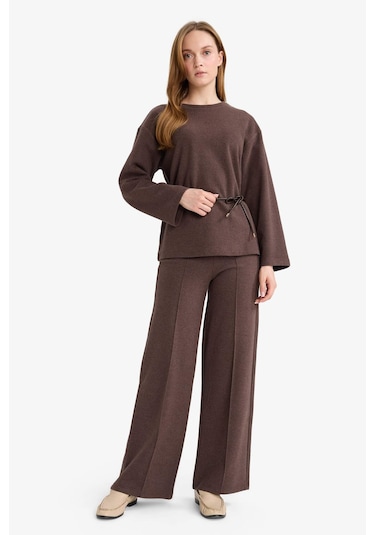 Defacto Wide Leg Düz Paça Pantolon G5323ax25aubn450 Kahve-bn450 Defacto Wide Leg Düz Paça Pantolon G5323ax25aubn450 Kahve-bn450