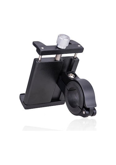 Ztto Z91 Mtb Bisiklet Telefon Tutucu Alüminyum Alaşımlı Bisiklet Gidon Montaj Cep Telefonu Braketi - Siyah