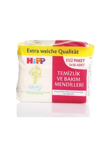 Hipp Bebek Temizlik Ve Bakım Mendili 3X56 Adet
