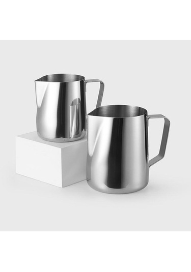 Novahub Paslanmaz Çelik Latte Köpürtücü 600ml Metal Sürahi Süt/kahve