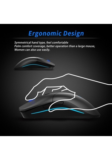 Novahub Zelotes F-22 Kablosuz Oyun Fare - 6 Tuşlu, 3 Dpı Ayarlı, Ergonomik Tasarım, Aa Pil, Kullanışlı Ve Dayanıklı 001