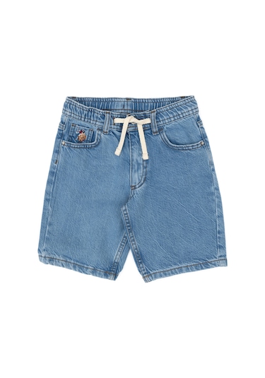 U.s. Polo Assn. Erkek Çocuk Mavi Şort Jean 50304249-dn0022 Mıd Blue