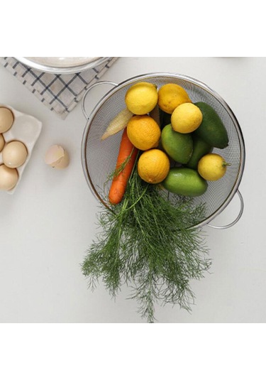 Homyl Paslanmaz Çelik Süzgeç Çok Amaçlı Kolay Gümüş