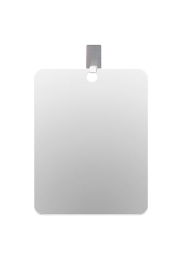 Kosona Banyo Duş Buhar Tutmaz Yüz Aynası - Erkek Tıraş Ve Güzellik Aynası, Taşınabilir El Aynası, Cam Malzeme 20x25 Cm Gümüş