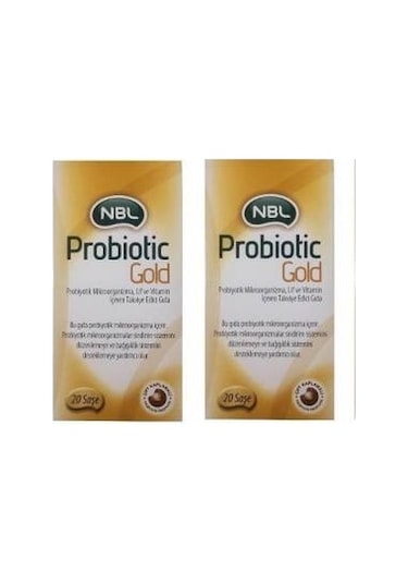 2 Adet Nbl Probiotic Gold 20 Saşe Gıda Takviyesi