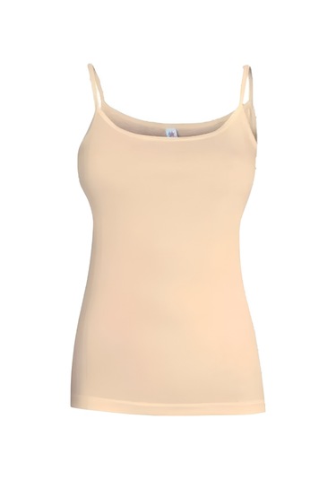 Kadın Bambu İp Askılı Atlet 3'lü Paket 1521 Ten