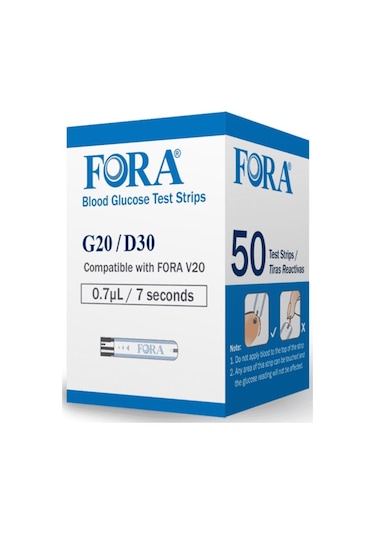 Fora G20 Kan Şekeri Test Stribi 50 Adet