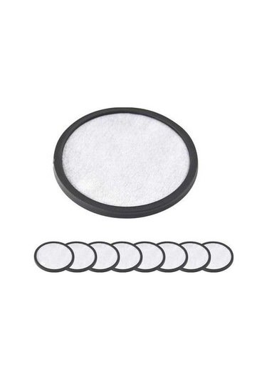 Fastbuy Mr. Coffee Uyumlu 12'li Karbon Fiber Kahve Filtresi, Beyaz, 8.3x0.4cm Beyaz