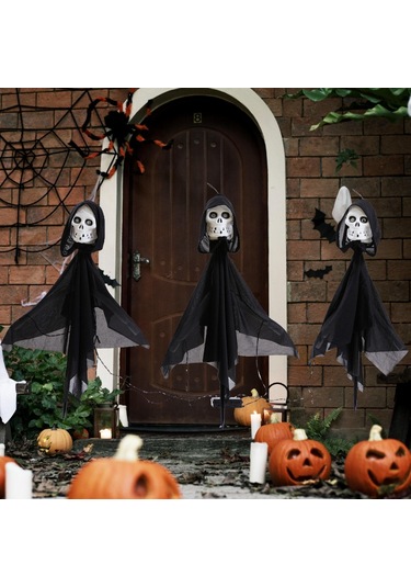 Suntek 3 Adet İskelet Cadılar Bayramı Süslemeleri Ev