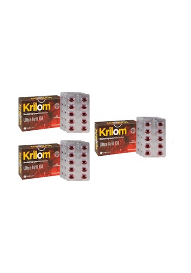 Krilom Ultra Krill Oil 30 Kapsül 3 Adet