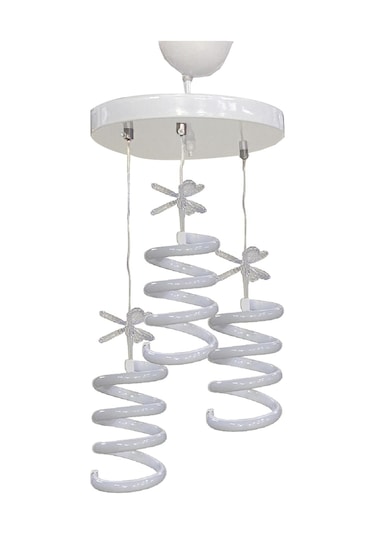 Rüzgar Led Avize 3lü Sarkıt Model Avize Beyaz