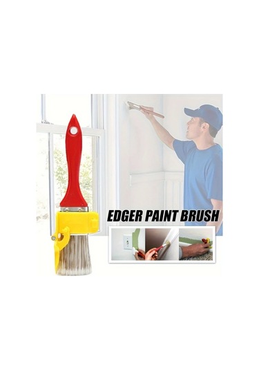 Elmpaly Kırmızı Kenar Fırçası: Dayanıklı, Hafif, Çerçeve, Duvar Ve Tavan Kenarı Düzeltme Dıy Aleti Kırmızı